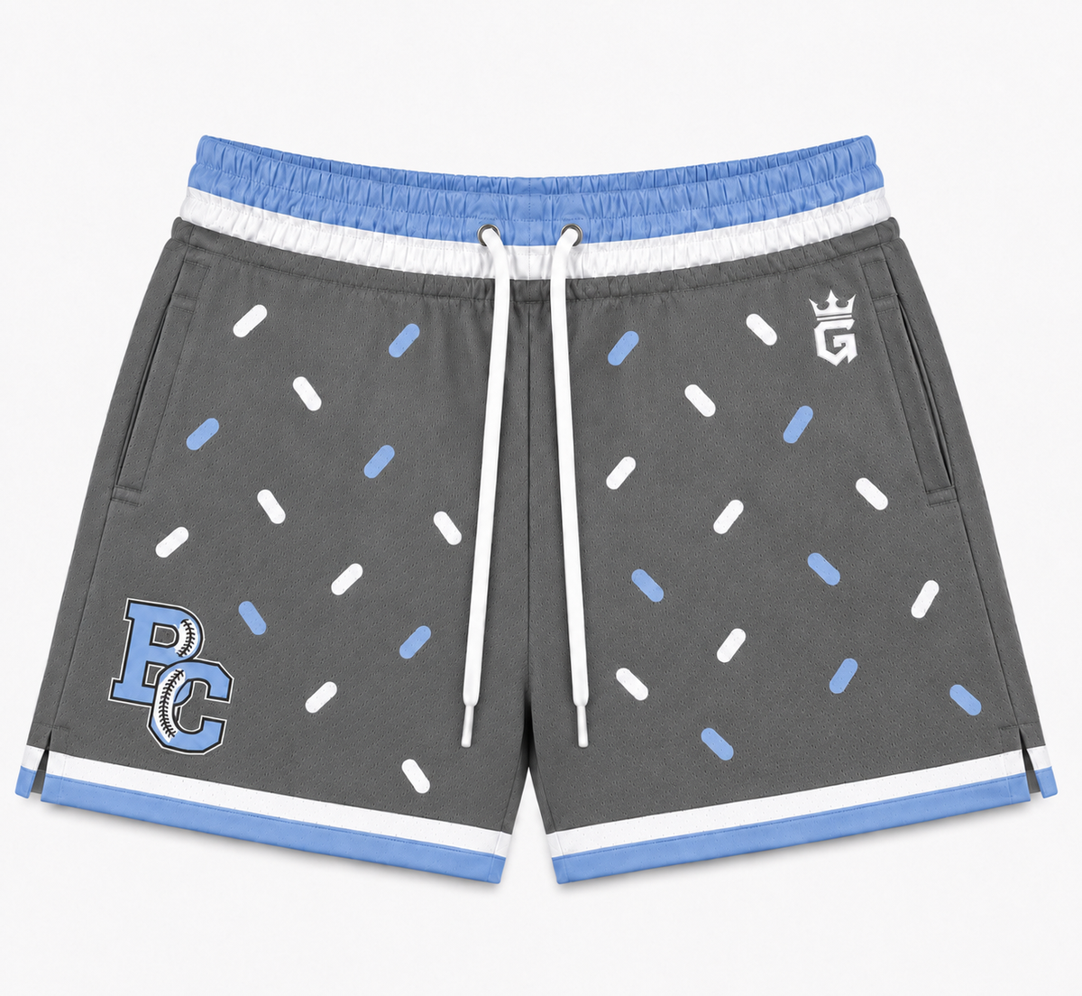 BC Logo confetti shorts