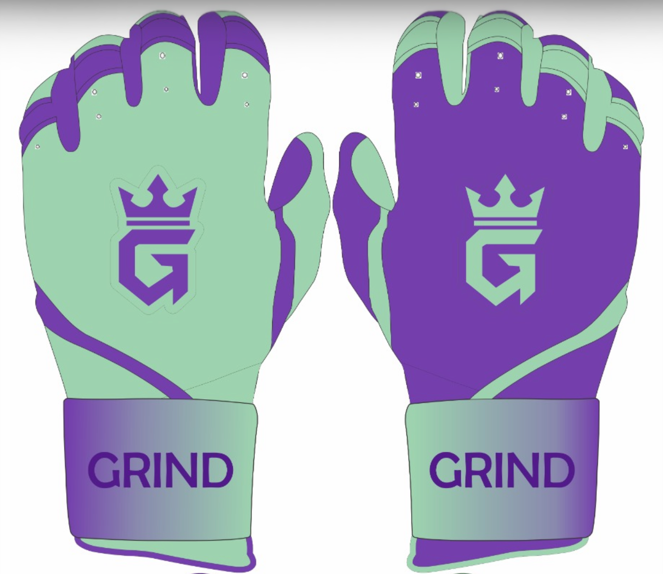 Long Cuff Batting Gloves