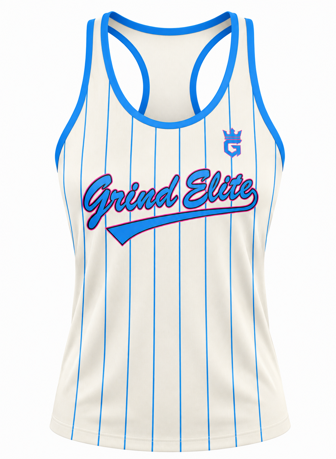 GE- Jersey Tank Cream Pinstripe