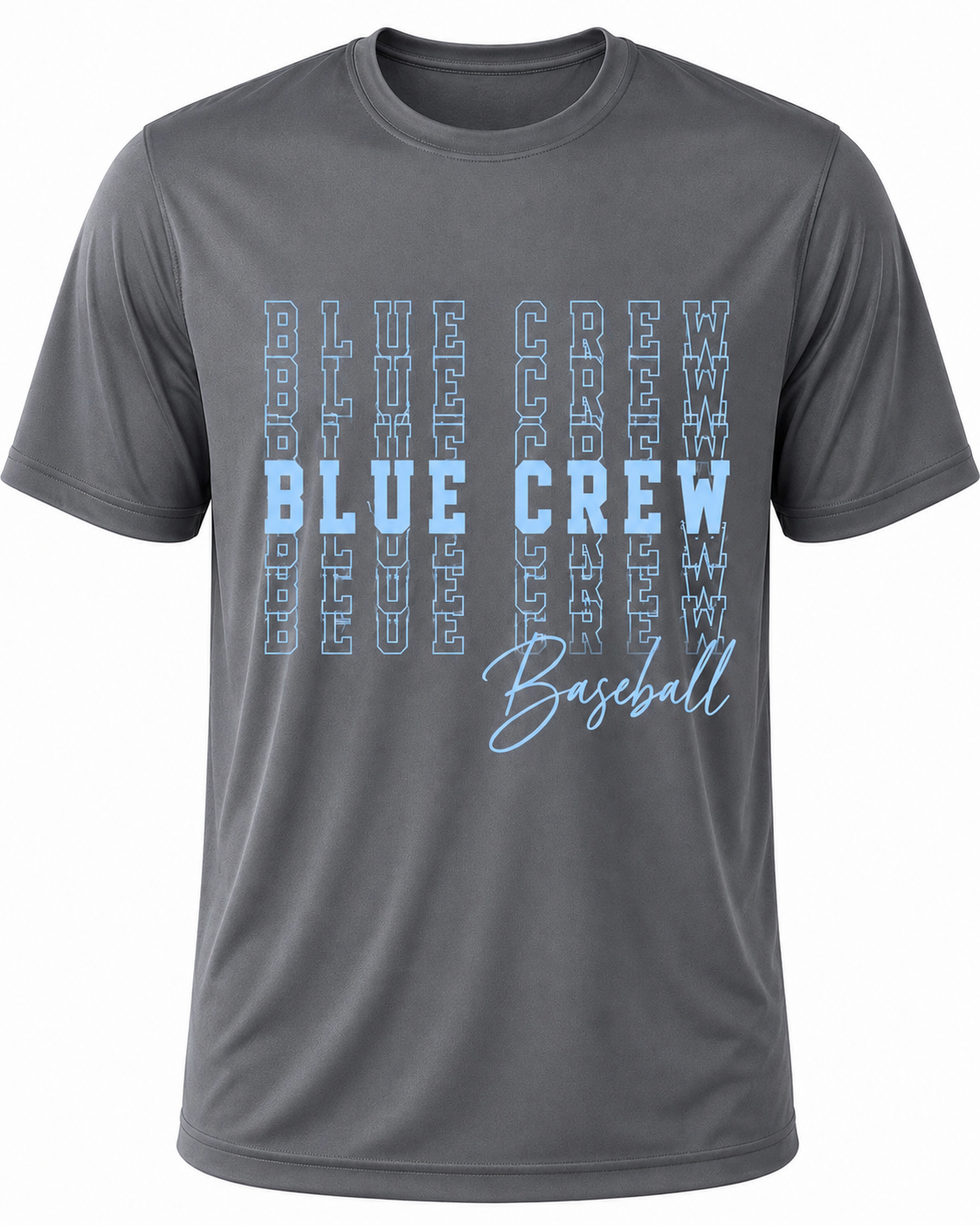Blue Crew Script DriFit Top