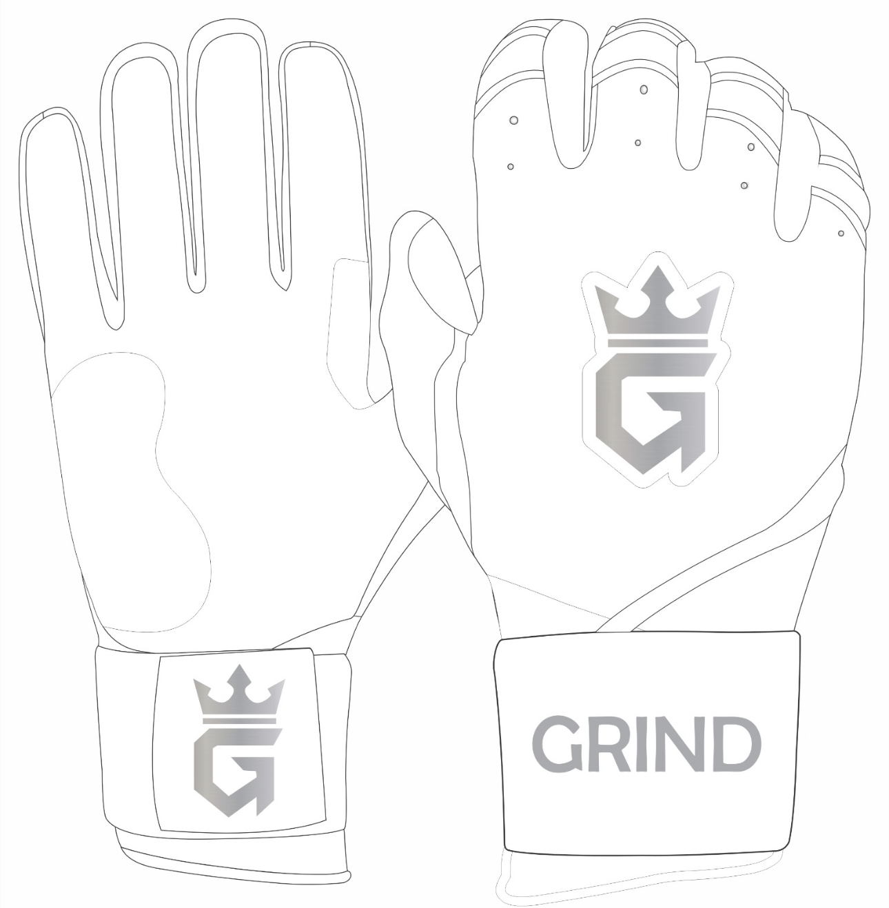 Long Cuff Batting Gloves