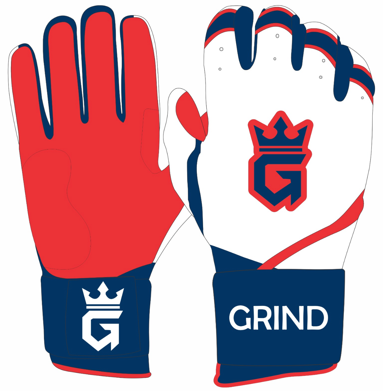 Long Cuff Batting Gloves