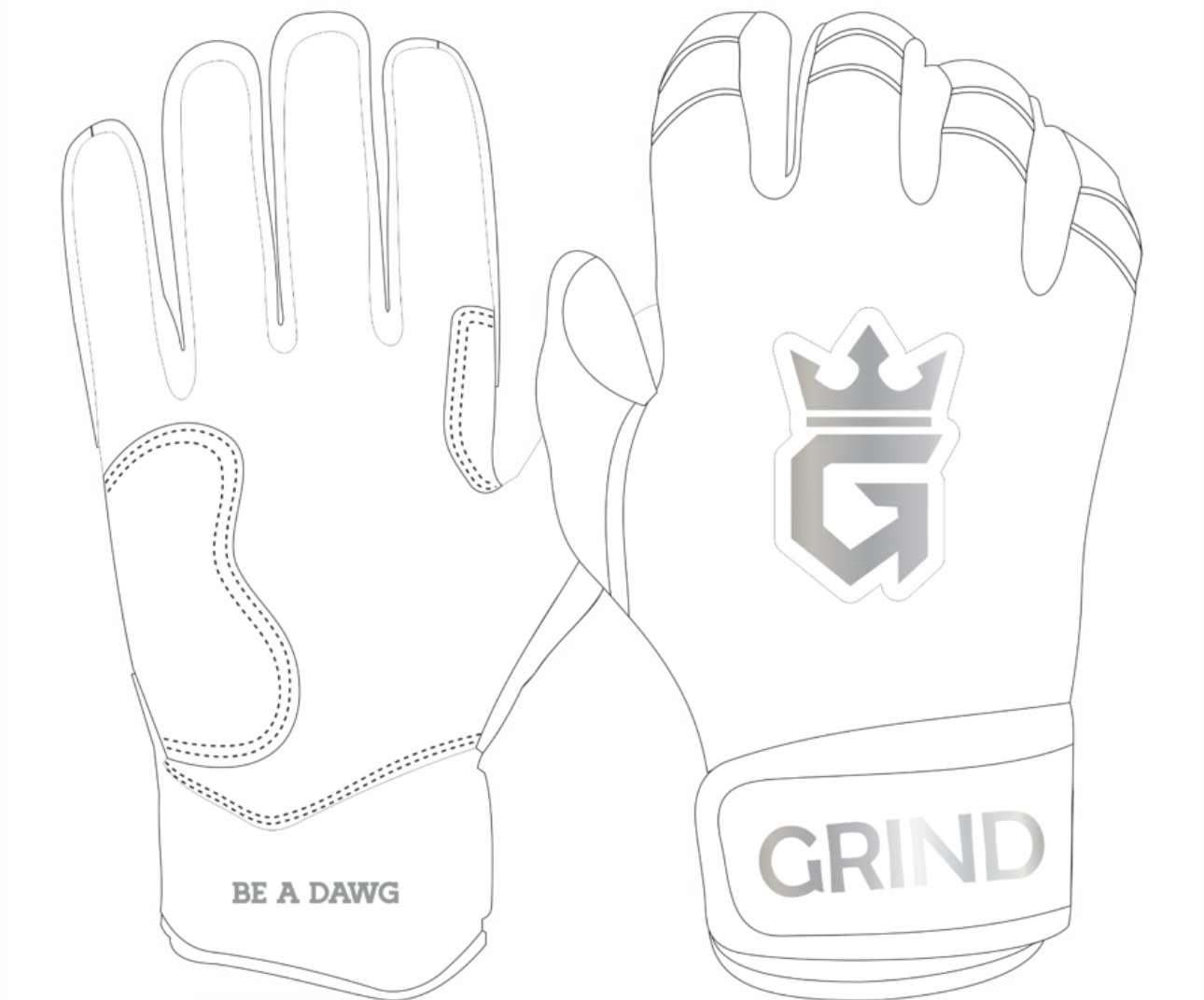 Long Cuff Batting Gloves