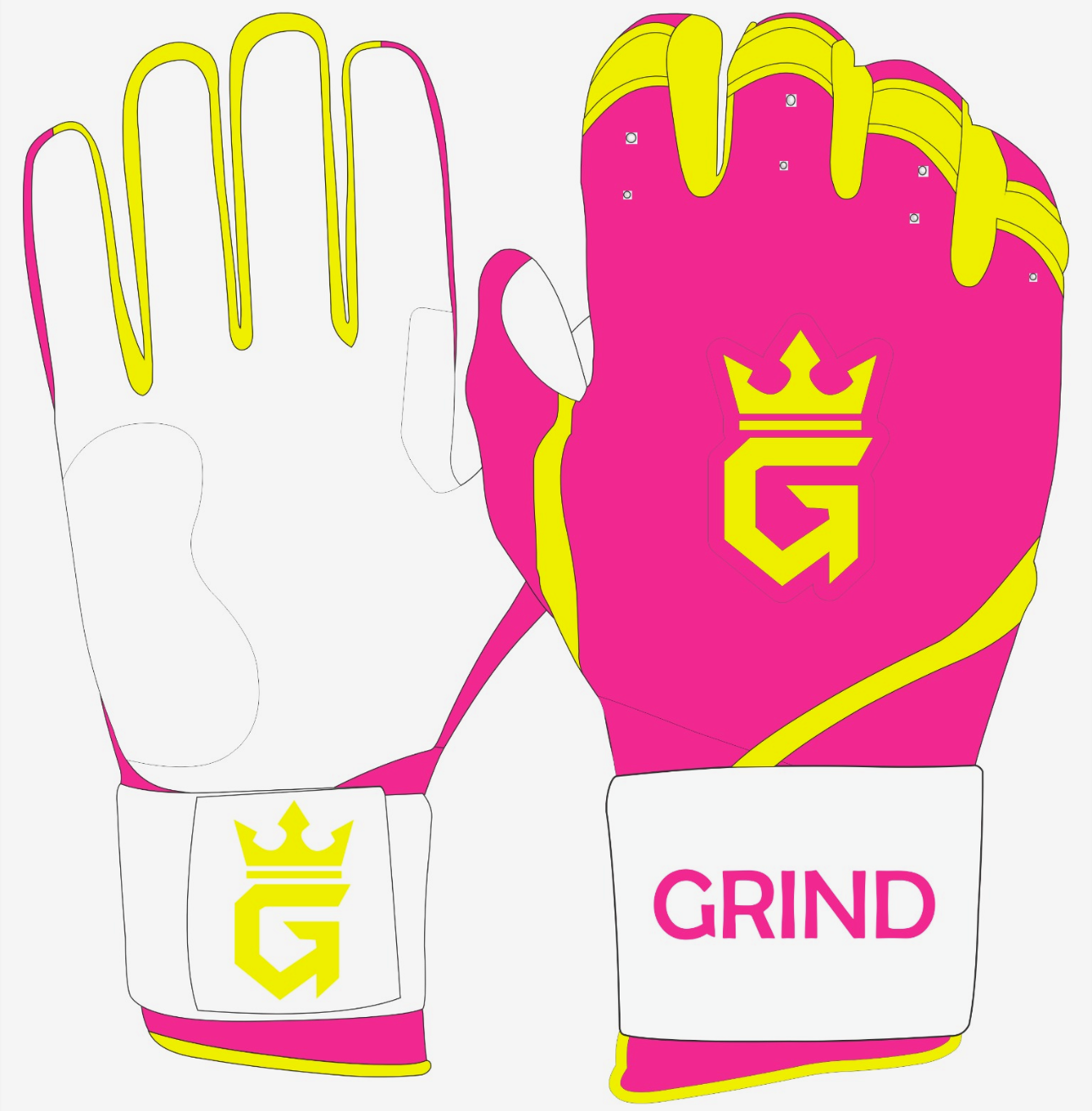 Long Cuff Batting Gloves