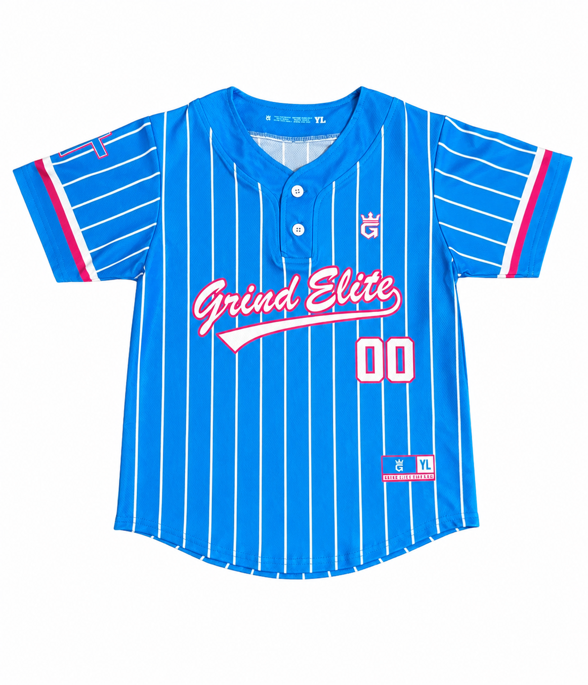 GE Jersey- Blue Pinstripe
