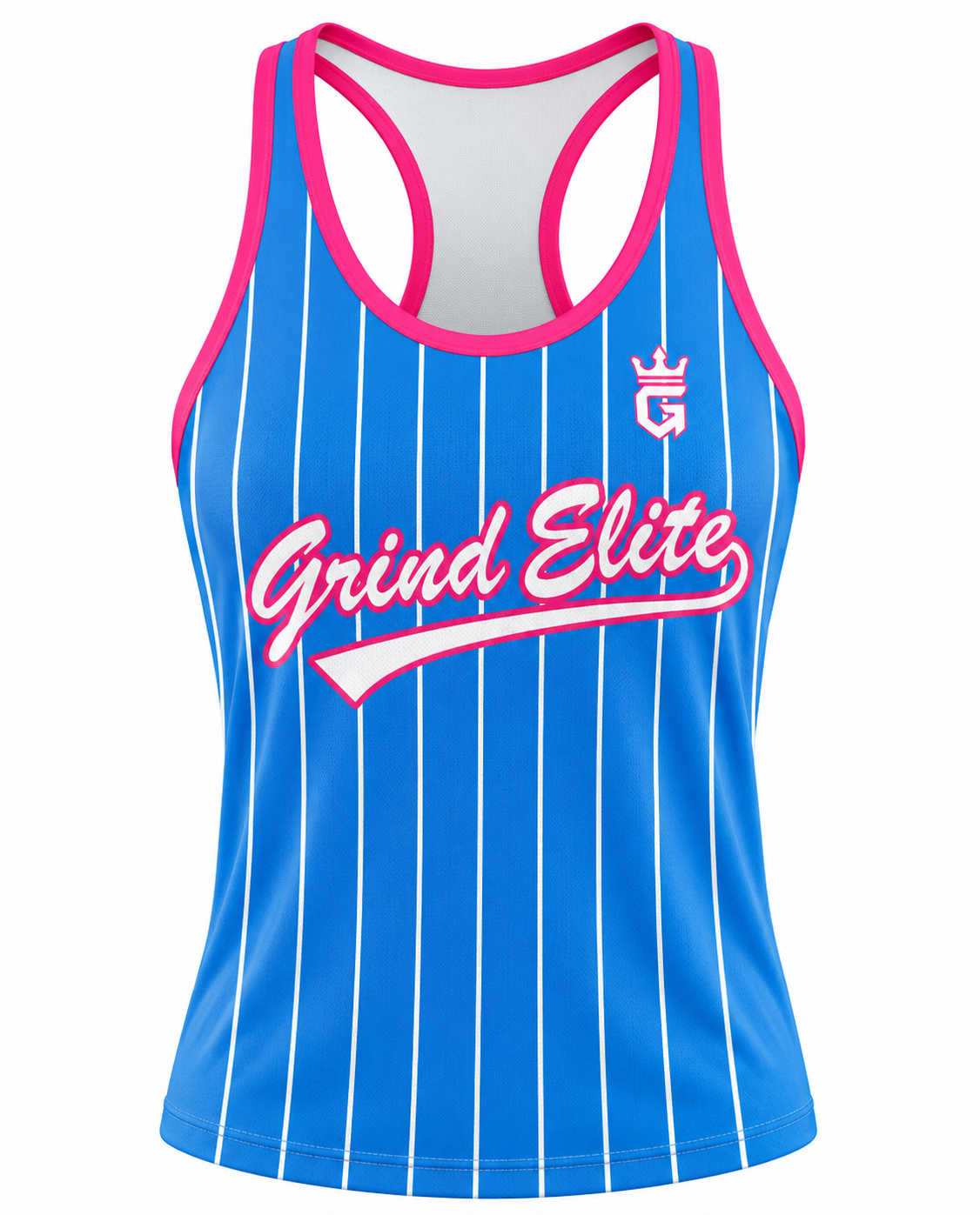 GE- Jersey Tank Blue Pinstripe