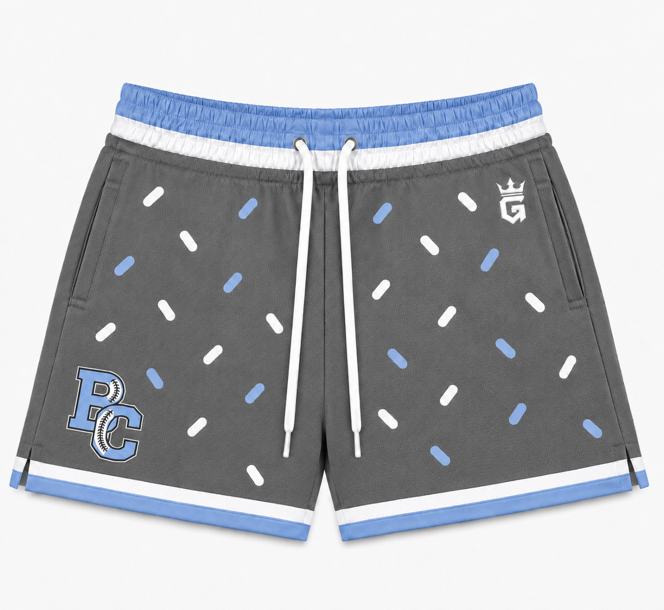 BC Logo confetti shorts