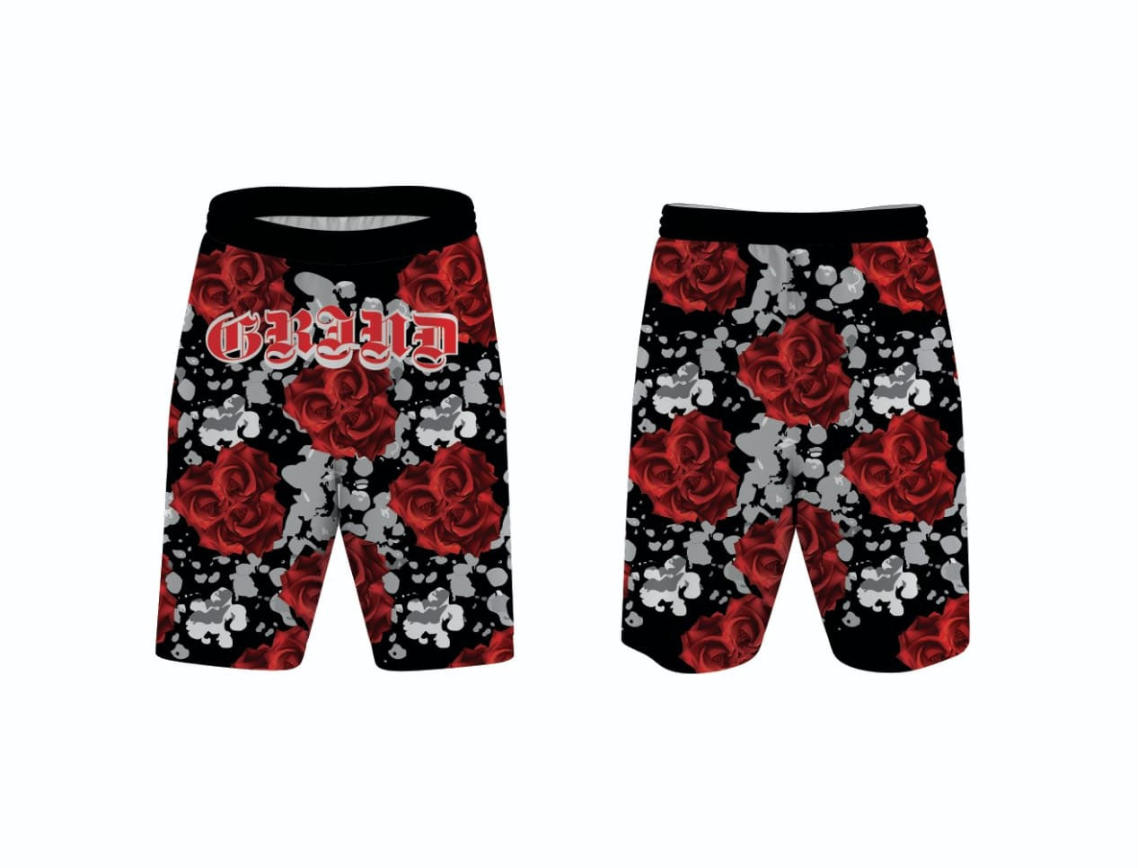 GRIND Black Rose Shorts